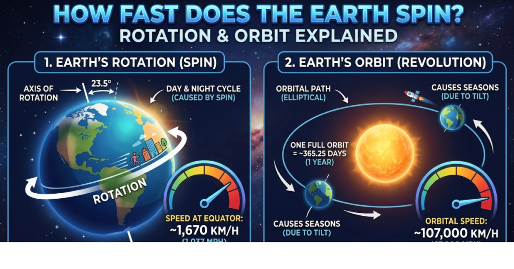 How Fast Does the Earth Spin? Rotation & Orbit Explained