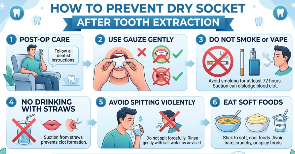 How to Prevent Dry Socket After Tooth Extraction
