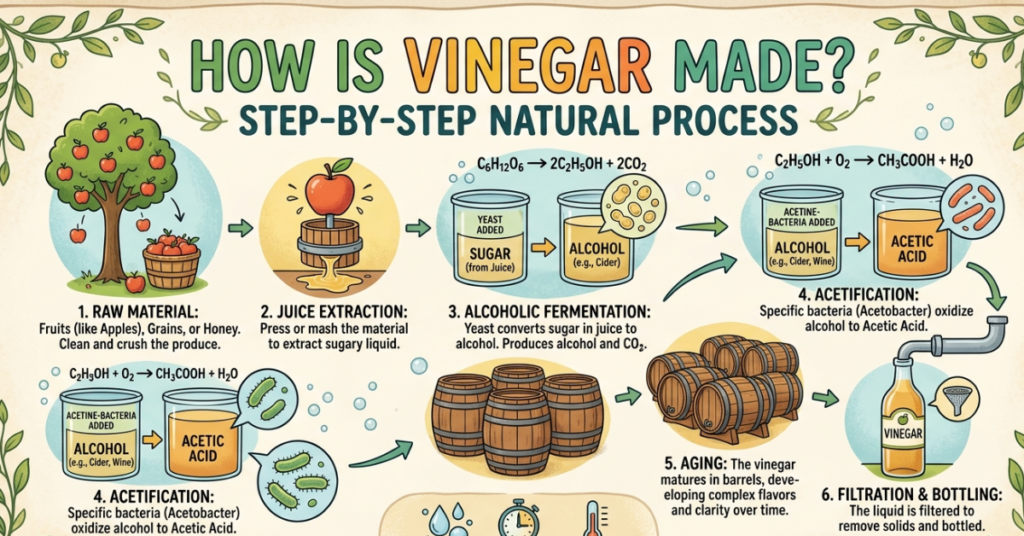 How Is Vinegar Made? Step-by-Step Natural Process