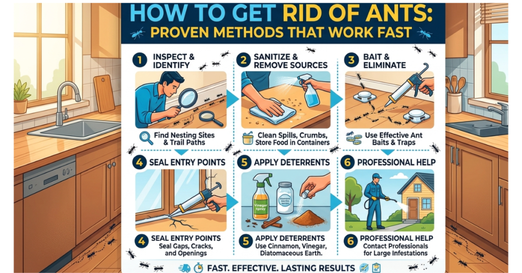 How to Get Rid of Ants: Proven Methods That Work Fast