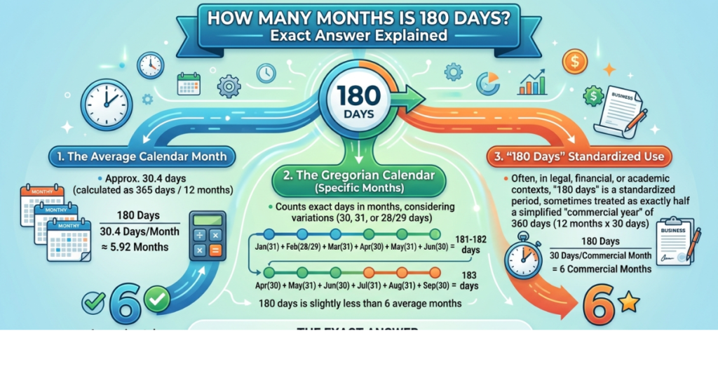 How Many Months Is 180 Days? Exact Answer Explained