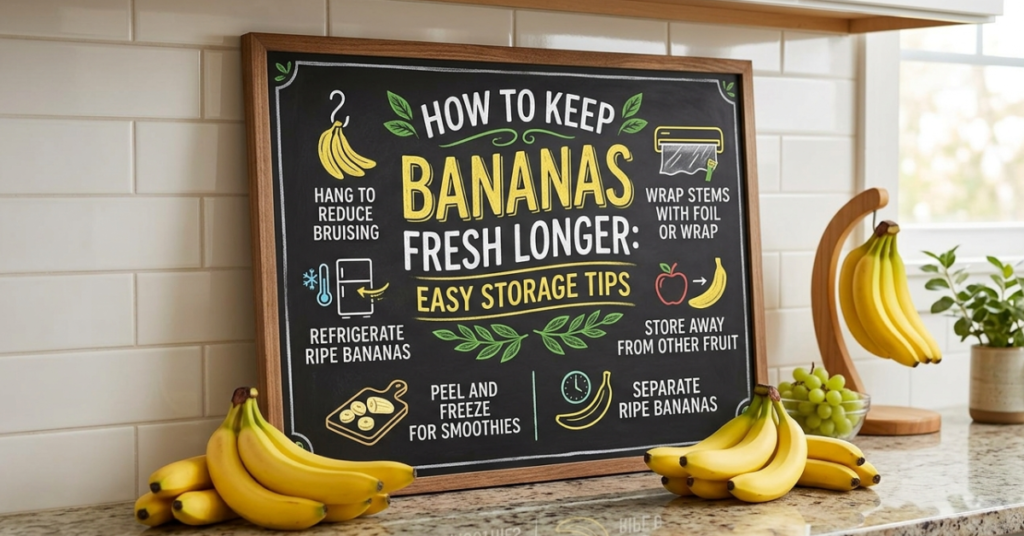 How to Keep Bananas Fresh Longer: Easy Storage Tips
