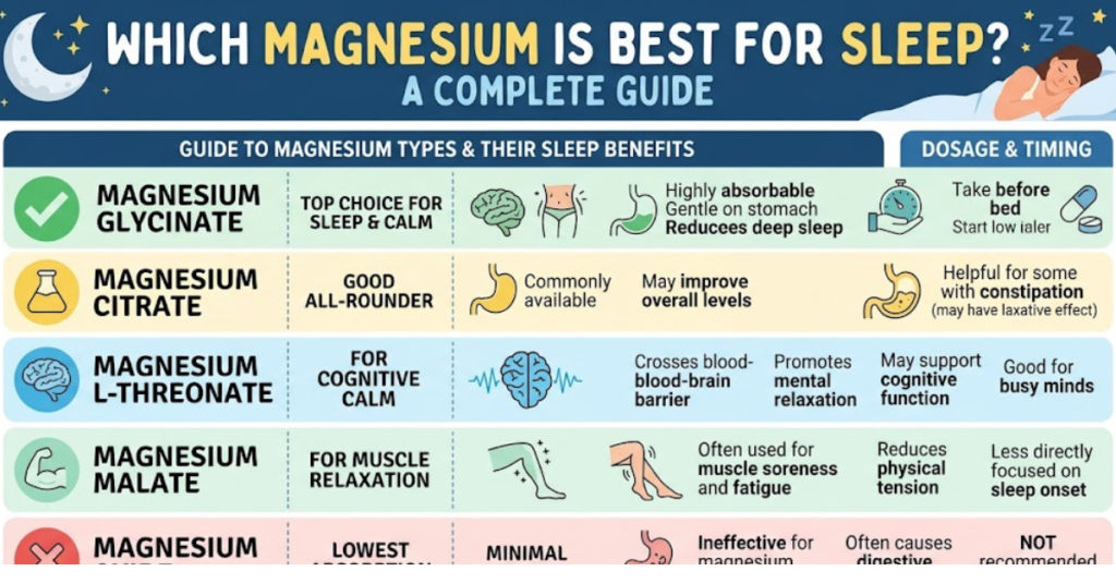 Which Magnesium Is Best for Sleep? A Complete Guide