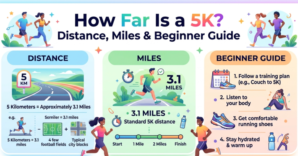 How Far Is a 5K? Distance, Miles & Beginner Guide