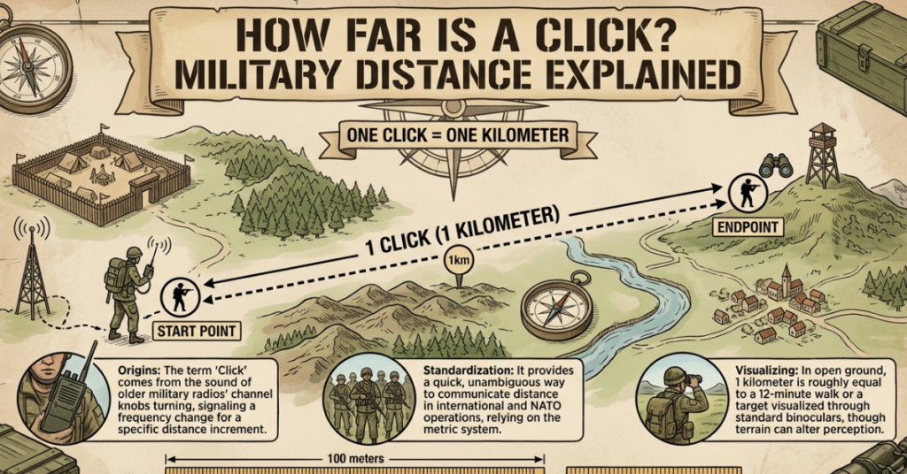 How Far Is a Click? Military Distance Explained
