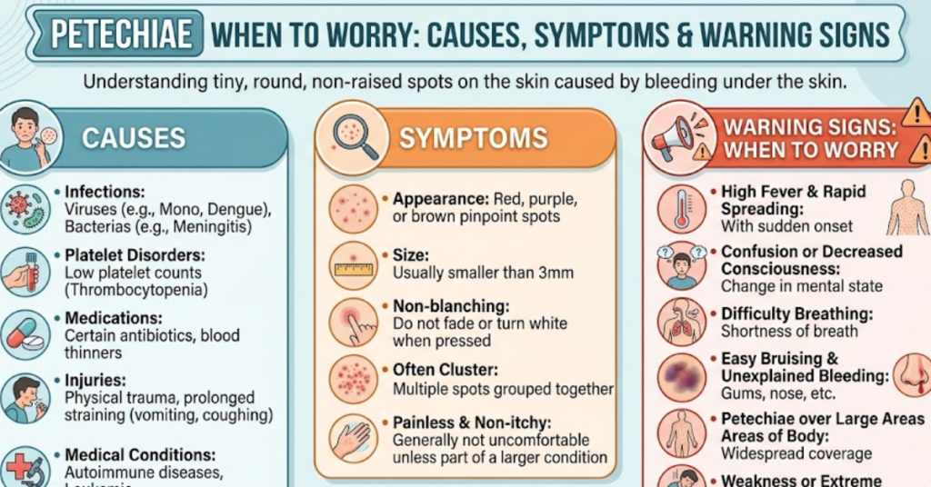 Petechiae When to Worry: Causes, Symptoms & Warning Signs