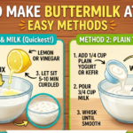 How to Make Buttermilk at Home Easy Methods
