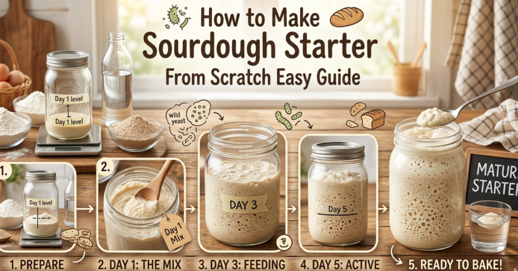 How to Make Sourdough Starter From Scratch Easy Guide