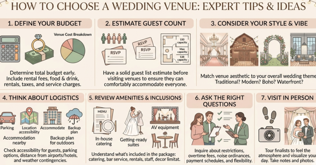 How to Choose a Wedding Venue: Expert Tips & Ideas